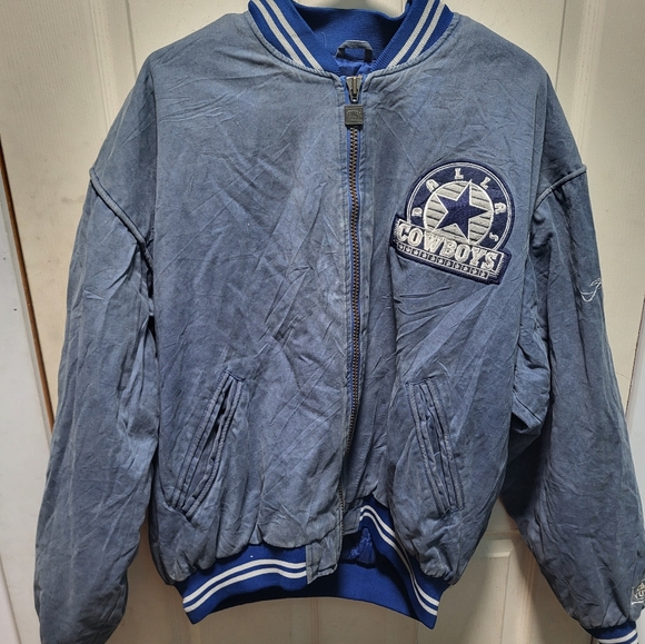 Rare Vintage Vintage Nutmeg Troy Aikman NFL Dallas Cowboys Quarterbacks Club Jac - Picture 1 of 10